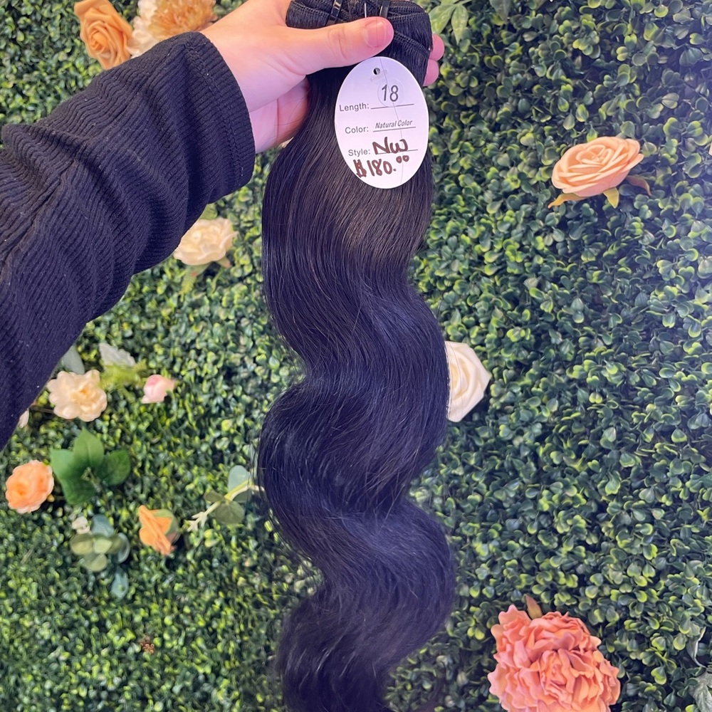 Natural Black Wavy Hair Extension
